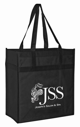Non-Woven Market Tote Bag w/Reinforced Band