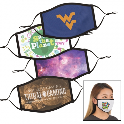 Clearance Item! Full Color Dye Sublimation Face Mask - Small / Med