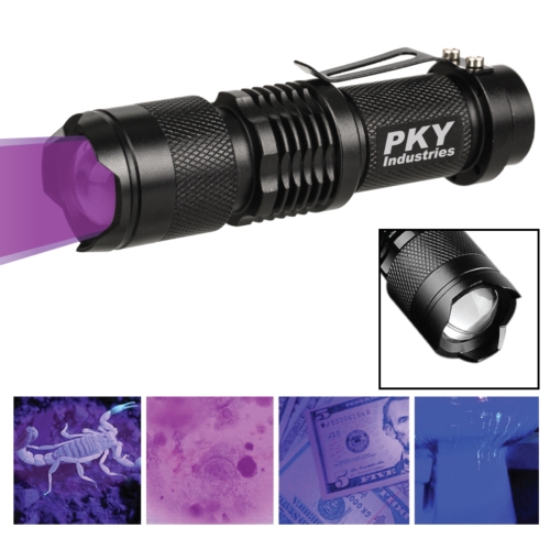 Tactical Black Ultraviolet (UV) LED Flashlight