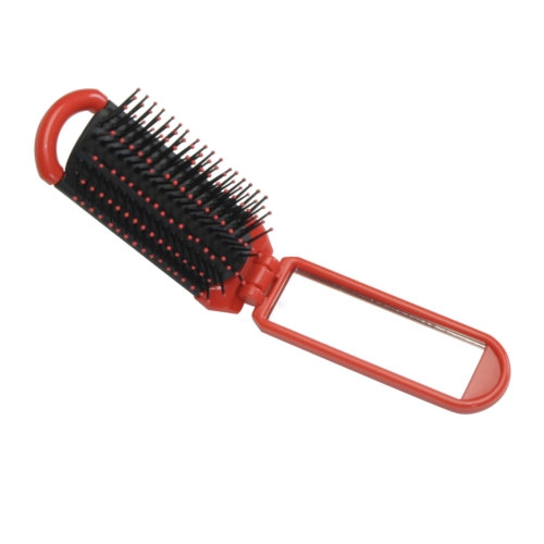 Clearance Item! Compact Folding Hairbrush & Mirror