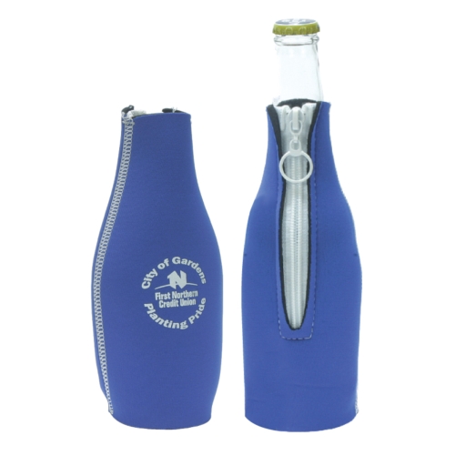 Neoprene Bottle Holder w/Zipper