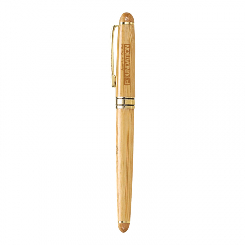 Clearance Item! The Milano Blanc Bamboo Rollerball Pen