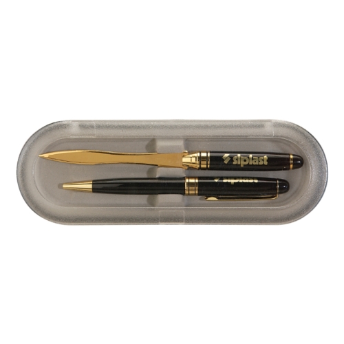 Deluxe Case w/Milano Blanc Pen & Letter Opener Set