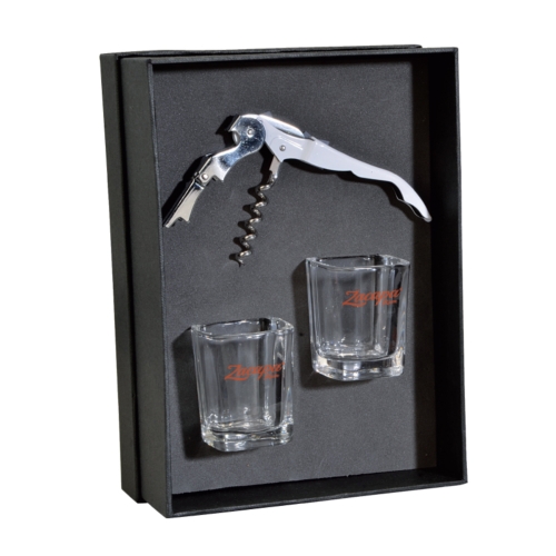 The Lachlan Waiter's Corkscrew and Shot Glass Gift Set