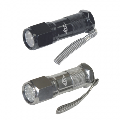 Clearance Item! Ultra 9 LED Aluminum Flashlight w/Strap
