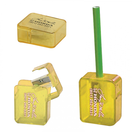 Clearance Item! Square Pencil Sharpener with Flip-Top Lid