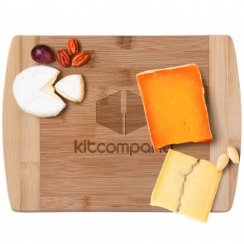 The Brisbane 11-Inch Two-Tone Deluxe Bamboo Cutting Board