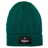 Embroidered Adult Cable-Knit Beanie