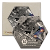 CoasterStone Hexagon Absorbent Stone Coaster - Single (4 1/4