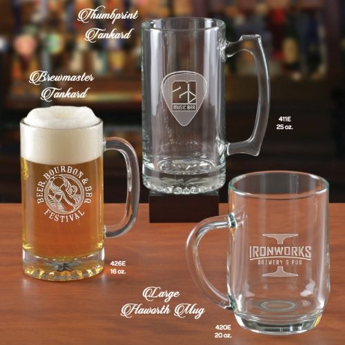 16 oz. Brewmaster Tankard - Deep Etched