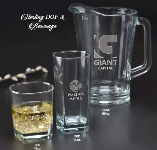 16 oz. Sterling Beverage Glass - Deep Etched