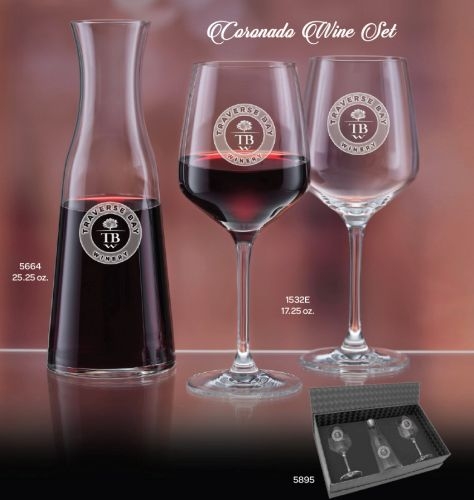 Coronado Wine Set - Deep Etched