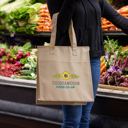 Non-Woven Insulated Zippered Grocery Tote