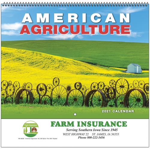 2021 American Agriculture Wall Calendar - Spiral