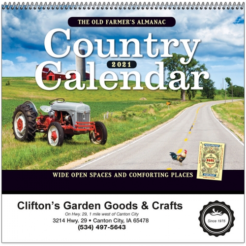2021 The Old Farmer's Almanac® Country - Spiral