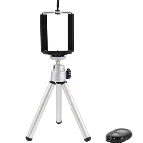 Tripod and Wireless Camera Shutter with Frizzy Bag