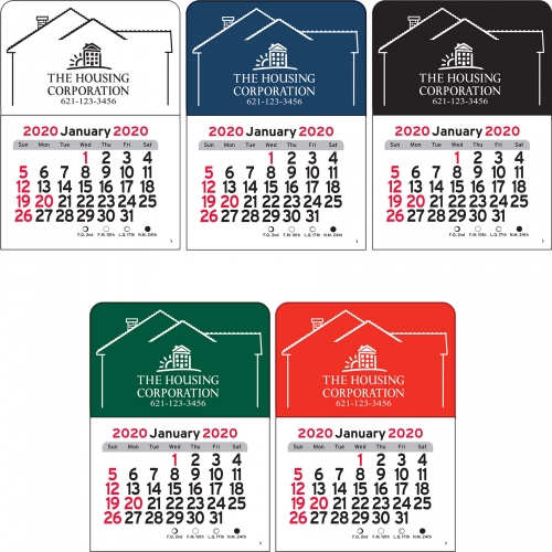 2020 House Vinyl Adhesive Mini Stick Calendar