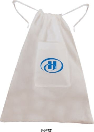 White Non Woven Drawstring Laundry Bag - 1 Color (18