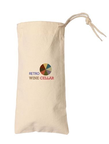 Cotton Drawstring Wine Tote Bag