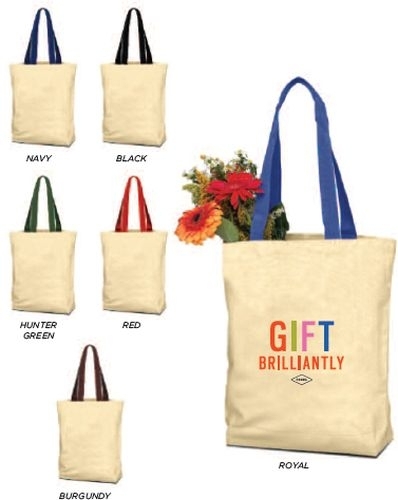 Tote Bag with Contrasting Web Handles