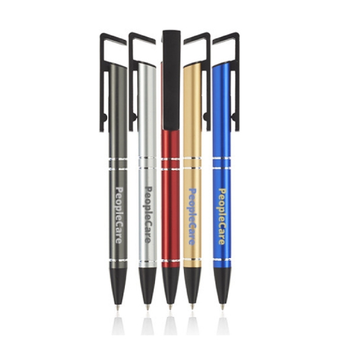 Grand Push Action 2-in-1 Metal Cell Stand Pen