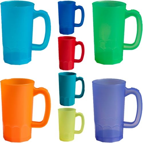 14 oz. Stein Mug - USA Made - BPA Free - Translucent Colors