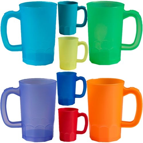 16 oz. Stein Pint Mug - USA Made - BPA Free - Translucent Colors