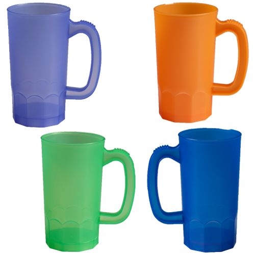 22 oz. Stein Mug - USA Made - BPA Free - Translucent Colors
