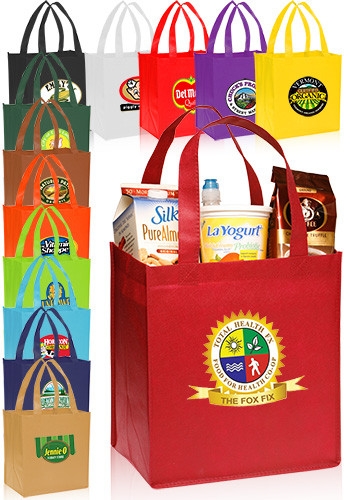 Non-Woven Grocery Tote Bag - 12