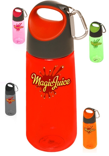 PG158 Plastic Water Bottle with Carabiner