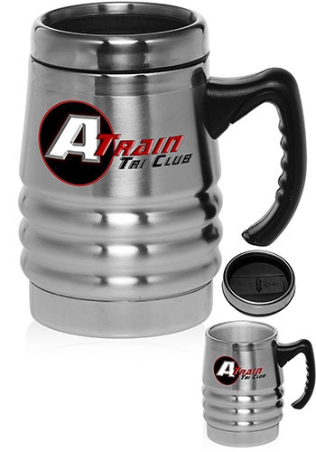 13.5 oz Stainless Steel Travel Mug with Handle