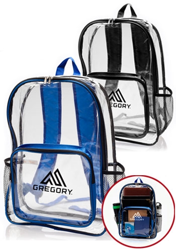 PVC Backpack with Pocket - 13