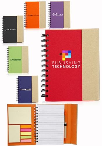 Eco Flip Top Notebooks with Sticky Note - 5.25