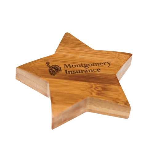 Bamboo Paper Weight - Star