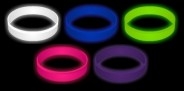 Embossed Glow In The Dark Silicone Wristband