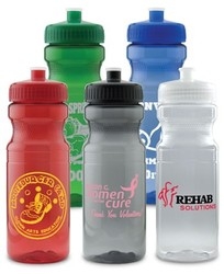 24 oz. - Colored Bike Bottle - USA Made - BPA FREE - Biodegradable