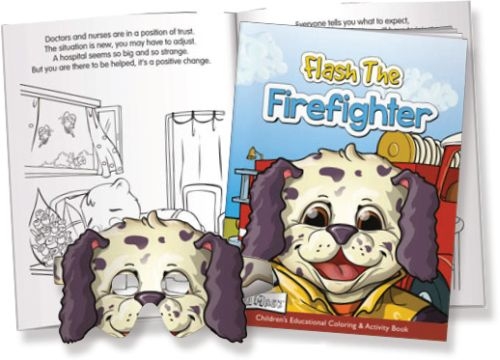 Fun Mask Coloring Book - Flash the Firefighter
