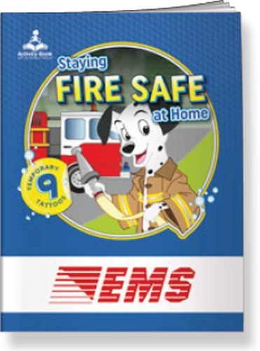 Activity Book w/ Temporary Tattoos - Staying Fire Safe at Home