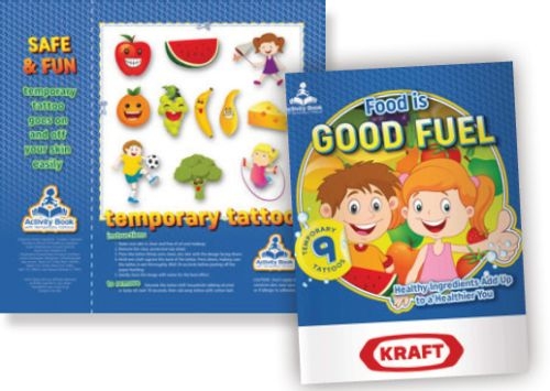 Activity Book w/ Temporary Tattoos - Food is Good Fuel