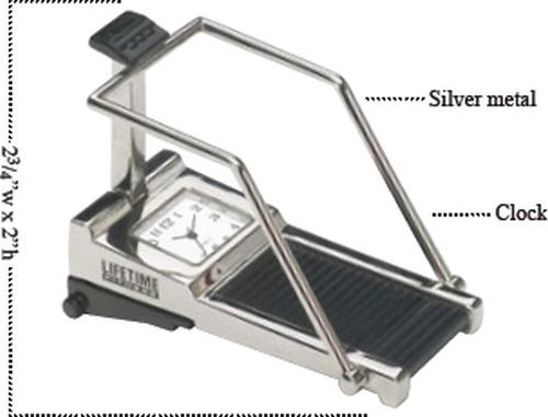 Metal Treadmill Clock