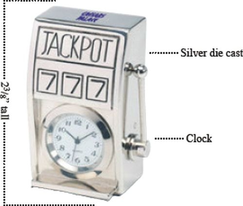 Die Cast Slot Machine Clock