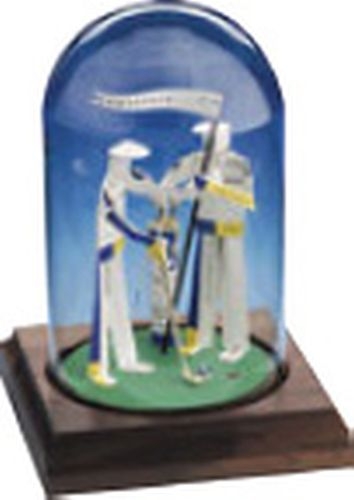 Business Card Sculpture - Golfer with Caddy