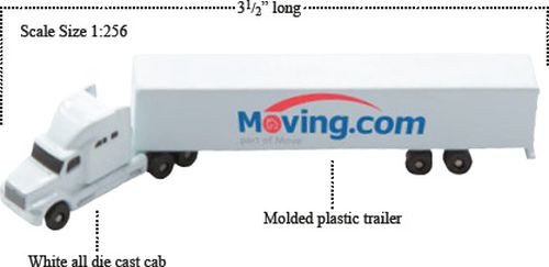 All Die Cast Conventional Sleeper with Die Cast Trailer