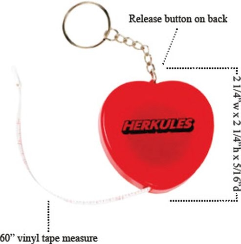 Heart Tape Measure Key Tag