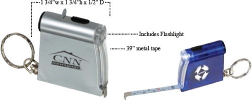 Tape Measure/Flashlight Key Tag