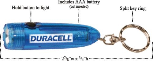 Bullet Flashlight With Key Chain