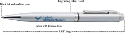 Roosevelt Metal Pen