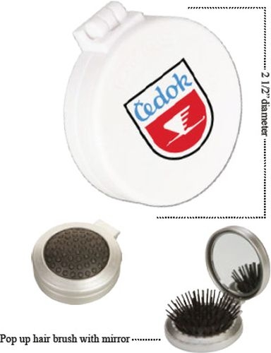 Round Hairbrush/Sew Kit/Mirror