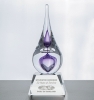 Violet Purple Neptune Teardrop Award