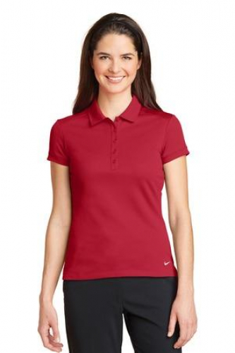 Nike Ladies Dri-FIT Solid Icon Pique Modern Fit Polo. 
